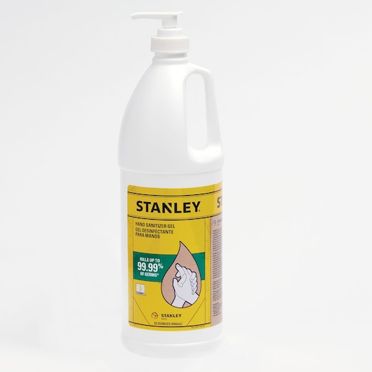Profile of stanley 32 ounce hand sanitizer gel pack.