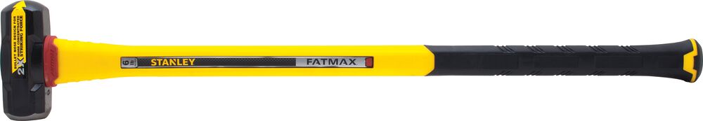 Right profile of 6 pound anti vibe sledge hammer.